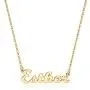 Yesteel Custom Name Necklace Personalized, 14K Gold Plated Personalized Necklaces for Women Name Jewelry, Gold Nameplate Necklaces for Teen Girls Gifts