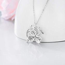 SIMONLY Shamrock Necklace for Women Three Leaf Clover Pendant Necklace St Patricks Day Necklaces Lucky Jewelry Gifts