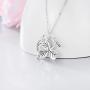 SIMONLY Shamrock Necklace for Women Three Leaf Clover Pendant Necklace St Patricks Day Necklaces Lucky Jewelry Gifts