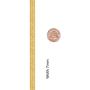 Lifetime Jewelry 7mm Flexible Herringbone Chain Necklace 24k Real Gold Plated