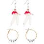 GROBRO7 2Pairs Harry Singer Earrings TPWK Earrings Jewelry Drop Dangle Acrylic Earrings Fashion Acrylic Earrings Birthday Gift Dress up Accessories for Women Girls