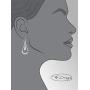 Pepe Dominguez 925 Sterling Silver Long Drop on Hammered Swing Dangle Earrings