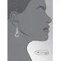 Pepe Dominguez 925 Sterling Silver Long Drop on Hammered Swing Dangle Earrings Pepe Dominguez 925 Sterling Silver Long Drop on Hammered Swing Dangle Earrings