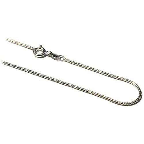 Amber by Graciana Sterling Silver Coreana Chain 1mm
