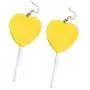 Mountainer Cute Heart Lollipop Candy Color Simulation Food Dangle Earring for Women Girl Funny Jewelry Mountainer Cute Heart Lollipop Candy Color Simulation Food Dangle Earring for Women Girl Funny Jewelry