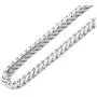 Sterling Silver Italian 2.5mm Solid Franco Square Box Link 925 Sterling Silver -Made in Italy Sterling Silver Italian 2.5mm Solid Franco Square Box Link 925 Sterling Silver -Made in Italy