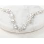 SWEETV Wedding Teardrop Bracelets for Brides Bridesmaids, Crystal Cubic Zirconia Bridal Bracelets for Women Prom