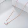 WINNICACA [ Oval & Round ] Sterling Silver Created Opal Choker Necklaces Jewelry Birthday Mothers Day Gifts for Her
