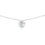 GemStar USA Sterling Silver Heart Choker Necklace Made with Swarovski Crystals