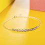 ESSIE ODILA Sweet 7th-25th Birthday Girls Bracelet Gift for Women Teenager 925 Sterling Silver Crystal Beads Jewelry Birthday Gift Daughter Sister Niece
