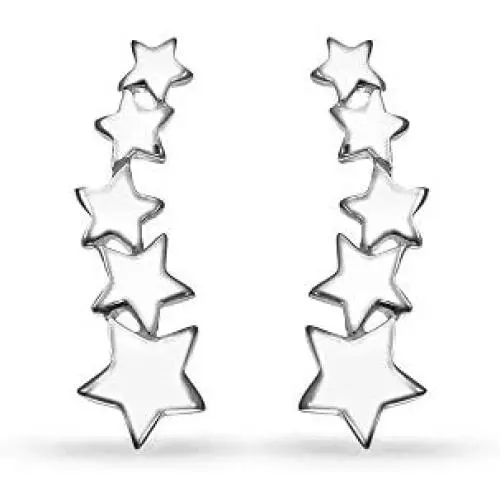 Boma Jewelry Sterling Silver Star Ear Crawler Earrings