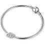 MZC Jewelry Double Heart Charm Beads for European Charms Bracelets Necklace