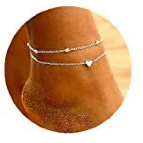 Beads Heart Anklet Cute Ankle Bracelets for Women Gold Silver Anklets for Women Beach Foot Chain for Teen Girls Beads Heart Anklet Cute Ankle Bracelets for Women Gold Silver Anklets for Women Beach Foot Chain for Teen Girls