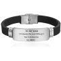 Bestay Fathers Day Gift - Dad Gift from Son Daughter for Birthday Christmas ,Personalized Engraved Bracelet Inspirational Wristband for Men