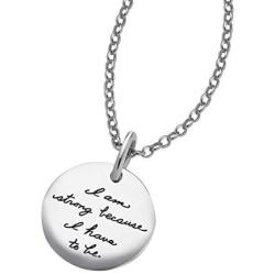 BB Becker I am Strong Sterling Silver Necklace - Gift For Strength, Birthday, Best Friend Gifts