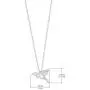 Boma Jewelry Sterling Silver Origami Bird Necklace, 16 inches Boma Jewelry Sterling Silver Origami Bird Necklace, 16 inches