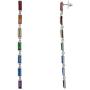 Nicole Miller New York Baguette Linear Earrings Rainbow