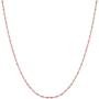 14k Rose Gold Singapore Chain Necklace, 1.0mm