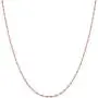 14k Rose Gold Singapore Chain Necklace, 1.0mm 14k Rose Gold Singapore Chain Necklace, 1.0mm