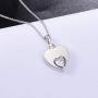 Loved Ones Urn Necklace 925 Sterling Silver Keepsake Memorial Heart Pendant Cremation Jewelry for Women