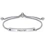Personalized Faith Bracelet- BREATHE -Positive Inspirational Quotes Adjustable Cuff Jewelry For Women, Ideal Encouragement Gifts for Women