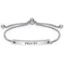 Personalized Faith Bracelet- BREATHE -Positive Inspirational Quotes Adjustable Cuff Jewelry For Women, Ideal Encouragement Gifts for Women