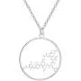 NOUMANDA Geometric Chemical Hormone Molecular Science Necklace Laser Cutting Metal Oxytocin Round Pendant Jewelry