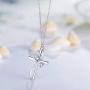 AmorAime Silver Necklace for Women Heart Necklace 925 Sterling Silver Love Necklace Dainty Chain Mothers Day Gifts for Girls