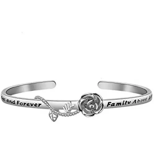 CENWA The Originals Inspired Gift Always and Forever Family Above All Cuff Bracelet CENWA The Originals Inspired Gift Always and Forever Family Above All Cuff Bracelet
