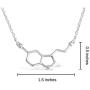 Sterling Silver Sideways Pendant Necklace