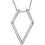 S925 Sterling Silver Jewelry Open Rhombus Pendant Ring Holder Necklace Wedding Engagement Anniversary Infinity Love Gift for Her, Wife, Girlfriend, Fiancee S925 Sterling Silver Jewelry Open Rhombus Pendant Ring Holder Necklace Wedding Engagement Anniversary Infinity Love Gift for Her, Wife, Girlfriend, Fiancee