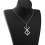 CENWA Viking Jewelry Berserker Rune Stainless Steel Pendant Necklace Amulet Talisman Sign Necklace