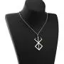 CENWA Viking Jewelry Berserker Rune Stainless Steel Pendant Necklace Amulet Talisman Sign Necklace CENWA Viking Jewelry Berserker Rune Stainless Steel Pendant Necklace Amulet Talisman Sign Necklace
