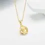 Real 18k Gold Love Knot Pendant Necklace for Women, Anniversary Jewelry for Wife, Gifts for Mother/Girlfriend, 18'' Real 18k Gold Love Knot Pendant Necklace for Women, Anniversary Jewelry for Wife, Gifts for Mother/Girlfriend, 18''