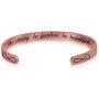 Luvalti ''Be Strong, Be Fearless, Be Beautiful'' Stainless Steel Bracelet - Cuff Bracelet - Motivational Jewelry Gift