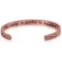 Luvalti ''Be Strong, Be Fearless, Be Beautiful'' Stainless Steel Bracelet - Cuff Bracelet - Motivational Jewelry Gift