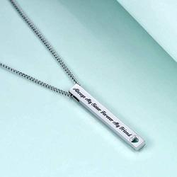 Sister Gifts from Sister - Always My Sister Forever My Friend Bar Necklace - Birthday Jewelry Gift Necklaces for Sisters