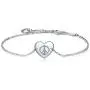 ESSIE ODILA Women 925 Sterling Silver Bracelet Gold Plated Heart Charm Love Bracelet for Women Jewelry Gift for Mother Daughter