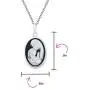 Delicate Petite Victorian Vintage Antique Style Black White Craved Mother and Child Loving Cameo Pendant Son Daughter Necklace For Women 925 Sterling Silver Delicate Petite Victorian Vintage Antique Style Black White Craved Mother and Child Loving Cameo Pendant Son Daughter Necklace For Women 925 Sterling Silver