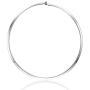 Statement Women Choker Necklace Polished Stainless Steel Chunky Necklace Collar Jewelry