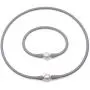 JYX JEWELRY Pearl Necklace Bracelet Set Special 11-11.5mm Pearl Silicone Necklace and Bracelet JYX JEWELRY Pearl Necklace Bracelet Set Special 11-11.5mm Pearl Silicone Necklace and Bracelet