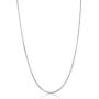 Authentic Solid Sterling Silver Box Chain Rhodium Necklace 1MM - 1.5MM, Thin & Strong, Box Chain Sterling Silver, Silver Necklace for Men & Women, Made In Italy, Next Level Jewelry