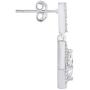 Victoria Townsend 925 Sterling Silver Square Bridal Princess Cut CZ Drop Earrings
