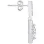 Victoria Townsend 925 Sterling Silver Square Bridal Princess Cut CZ Drop Earrings Victoria Townsend 925 Sterling Silver Square Bridal Princess Cut CZ Drop Earrings