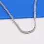 Fashion 100% 925 Sterling Silver 2 mm Necklace Solid Silver Chopin Chain Link Silver Jewelry For Men & Women Italy Design
