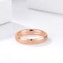 Greenpod 4mm 6mm Rose Gold Tungsten Carbide Rings for Women Men Couples Sandblasted Beveled Edge Wedding Bands Size 4-13