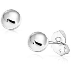 SOLIDGOLD - 14K Gold Filled Ball Stud Earrings 3-8mm | Yellow, Rose & White Gold