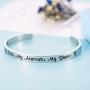 Army Mom Bracelet My Son My Soldier My Hero Navy Air Force Military Jewelry Stainless Steel Polished 1/4”6'' Inches 1 Pack