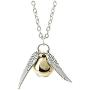 Harry Potter Womens 18'' Necklace Set Time Turner Deathly Hallows Golden Snitch Necklace Jewelry for Harry Potter Fans Merchandise Gifts (Silver)