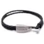 Big Hook Mens Braided Leather Bracelet Black Handcrafted in USA Big Hook Mens Braided Leather Bracelet Black Handcrafted in USA